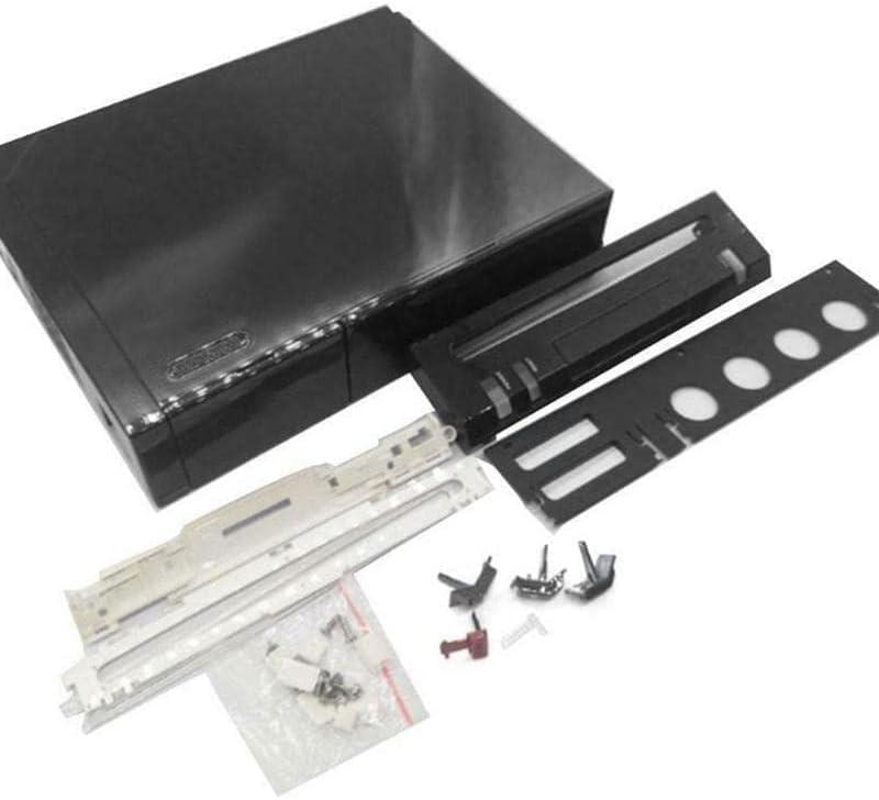 Full Housing Case Cover Shell with Buttons Replacement for Wii Console (Black)